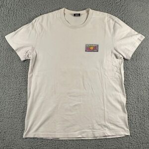 Stussy‎ Laguna Designs T Shirt Mens XL White Tee Sun Waves Art Short Sleeve